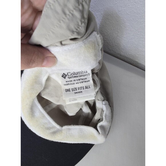 Columbia Hat Boonie Style Beige Sun Protection Drawstring Mesh One Size - Picture 6 of 6